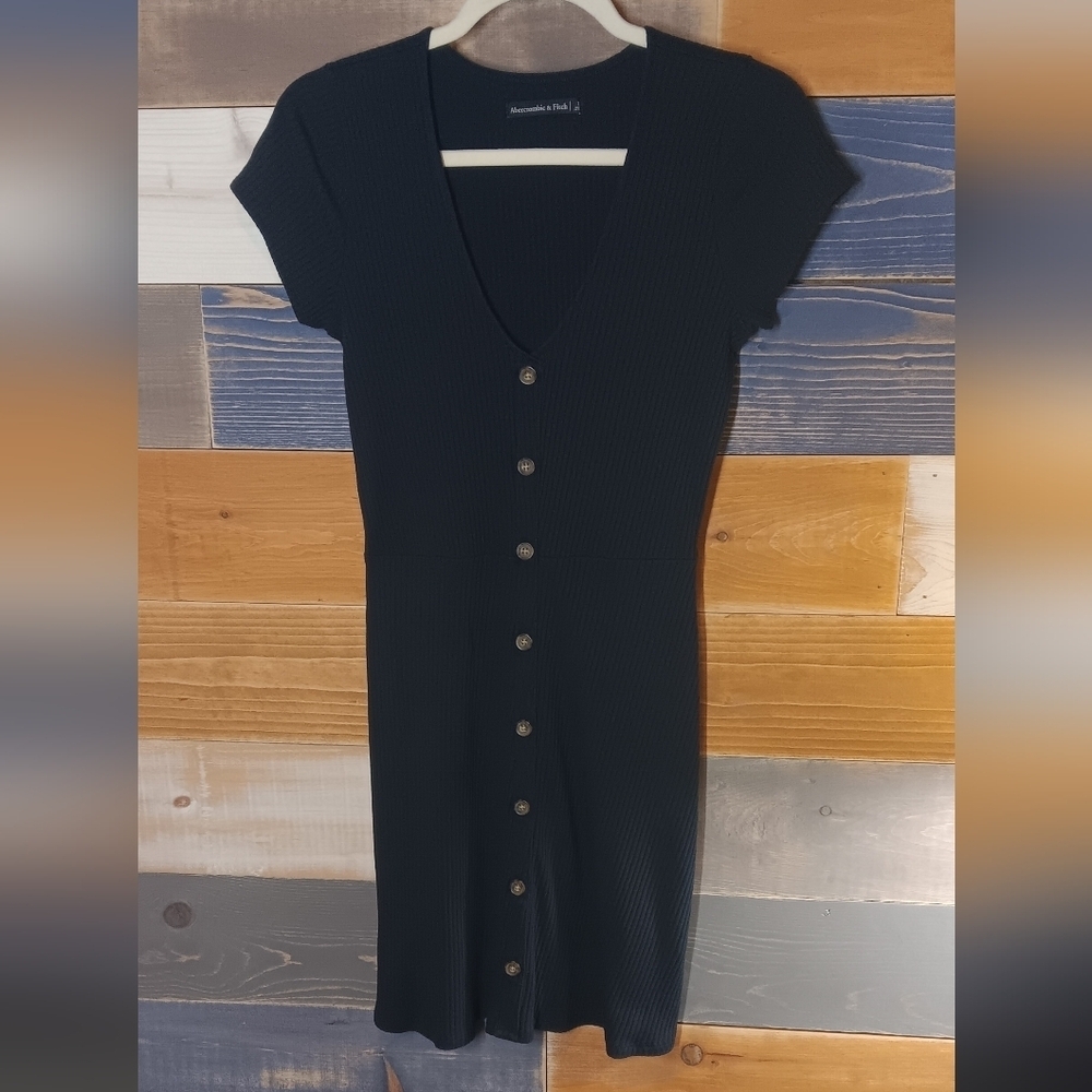 Abercrombie & Fitch Navy Ribbed Minidress S